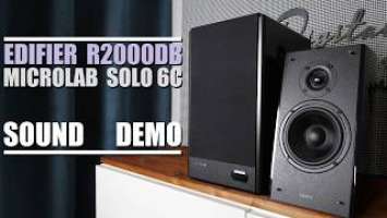 Microlab Solo 6C vs Edifier R2000DB  ||  Sound Demo w/ Bass Test