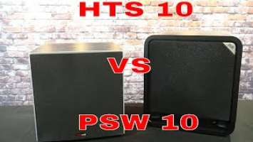 Polk Audio HTS 10 Compared To PSW 10  Demo and Review