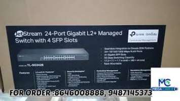 TPLINK 24PORT GIGABIT MANAGABLE L2 SWITH WITH 4 SFP PORT (TL-SG3428)|MEGA CABLE