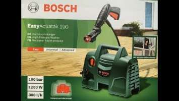 Тест мойки высокого давления Bosch Easy Aquatak 100