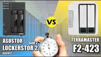 Asustor Lockerstor 2 Gen 2 vs Terramaster F2-423 NAS Drive Comparison