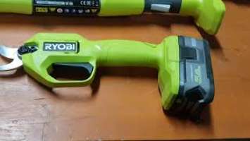 RYOBI Обзор секаторов сучкорезов RY18SCA-0, OLP1832BX-0, RY18PLA -0