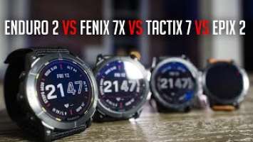 My first thoughts on Garmin Enduro 2 (Enduro 2 VS Fenix 7X VS Tactix 7 VS Epix 2)