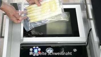 CASO VacuChef SlimLine Kammervakuumierer - Spargel vakuumieren