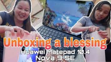 UNBOXING HUAWEI NOVA 9 SE AND MATEPAD 10.4 | Crazy-Les