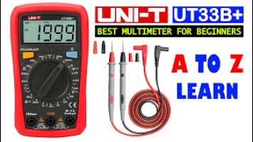 UNI-T UT33B+ Digital Multimeter (Palm Size) | How To Use A Multimeter | Best Multimeter for Beginner