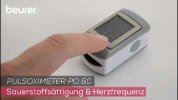 Quick Start Video des Pulsoximeters PO 80 von Beurer