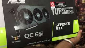 Asus Tuf Gaming Triple Fan 1660 Super Graphic Card Unboxing