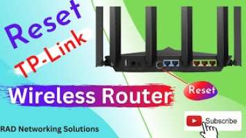 How to reset TP-Link Archer AX90 AX6600 Tri-Band Gigabit Wi-Fi 6 Router - Urdu-Hindi