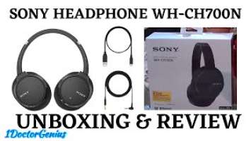 SONY Headphones WH - CH700N Voice Cancelling Wireless / Bluetooth unboxing & Review #headphones