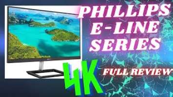 Phillips 278E1A E-Line UHD 4k Monitor Unboxing and Review