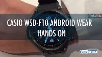 Casio WSD-F10 Android Wear Smartwatch Hands On