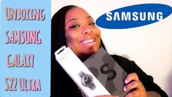 Samsung Galaxy S22 Ultra & Samsung Galaxy Watch4 Classic Unboxing | Phone Case