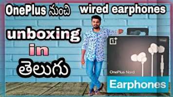 OnePlus Nord Wired Earphones || Unboxing in Telugu