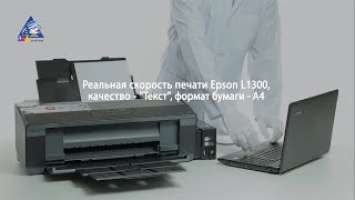 Epson L1300: тест на скорость печати. Режим "Текст"