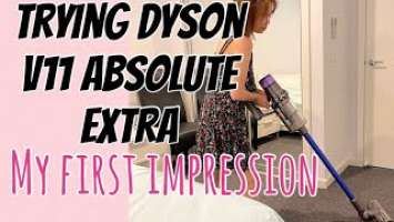 TESTING DYSON V11 ABSOLUTE EXTRA! WHAT IS MY FIRST IMPRESSION? || Pink Gaey