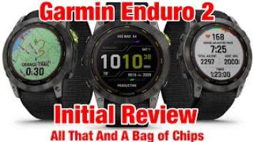 Garmin Enduro 2 Initial Review!  For CrossFit/HIIT and Anything - One Feature Rich Watch