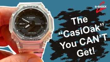 G-Shock GA2100SKE-7A "CasiOak" TRANSPARENT PACK Unboxing and Review