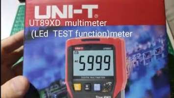 UNI-T UT89XD [Led TEST] MULTIMETER(YEAR 2020)