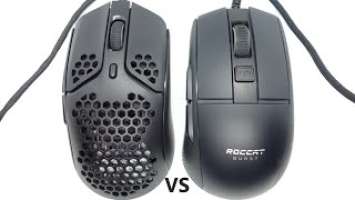 HyperX Pulsefire Haste vs Roccat Burst Pro Review, Gameplay and Comparison.