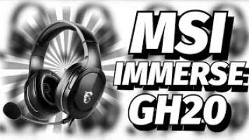 UNBOXING SŁUCHAWEK GAMINGOWYCH MSI IMMERSE GH20