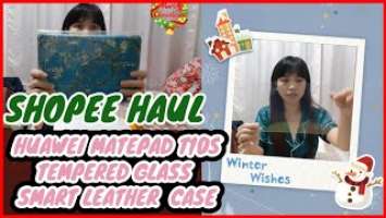 UNBOXING & REVIEW||HUAWEI MATEPAD T10S SMARTLEATHER CASE||TEMPERED GLASS #vlogmas no.9