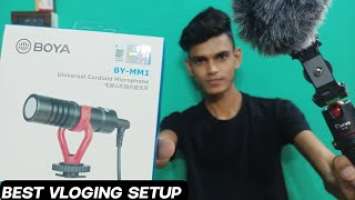 BOYA BY-MM1 MIC | REVIEW & UNBOXING | BEST BUDGET VLOGING SETUP #boyamic