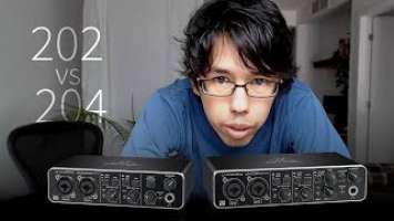 Comparing the Behringer U-PHORIA UMC202HD vs UMC204HD audio interface (works on Linux too!)