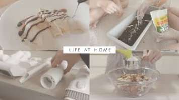 home vlog • Gentle Mornings, Making Granola and Unboxing Dreame T10