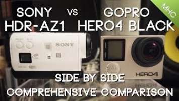 Sony HDR-AZ1 vs GoPro Hero4 BLACK HD