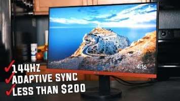 MY FAVORITE G-SYNC 144HZ GAMING MONITOR UNDER $200 | AOC G2590FX