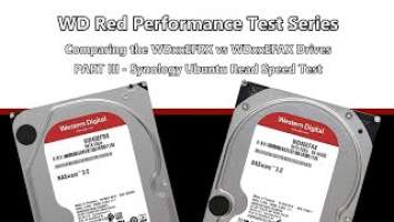 WD Red WD40EFRX vs WD40EFAX RAID - Synology Read Test Comparison