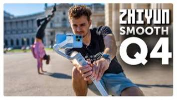 Zhiyun Smooth Q4 Review - BTS of a Parkour Video through Vienna