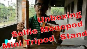 Unboxing Yunteng YT-1288 Selfie Monopod + YT-228 Mini Tripod Stand (Set) Combo Compatible