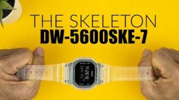 THE WHITE SKELETON - CASIO G-SHOCK DW-5600SKE-7