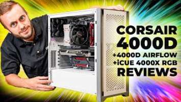 Corsair 4000D / 4000D Airflow / iCUE 4000X RGB Reviews! | Which is best?