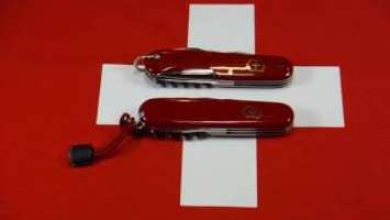 Victorinox Spartan- old vs. new- and changes in scales over the years.