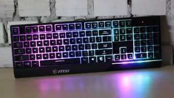 MSI Vigor GK30 Keyboard RGB lighting