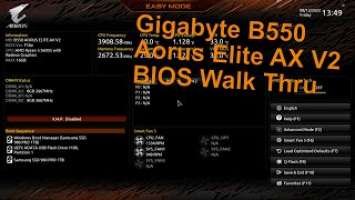 Gigabyte B550 Aorus Elite AX V2 BIOS Walk Thru