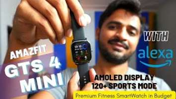 Amazfit GTS 4 Mini - Smart watch for Fitness with Alexa, GPS, Amoled Display.