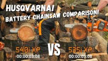 Husqvarna 540i XP VS 535i XP and T540i XP VS T535i XP Battery Powered Chainsaw Comparison Review