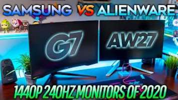 Alienware AW2721D vs Samsung Odyssey G7! Which is the BEST 1440P 240Hz monitor?!