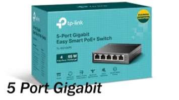 TP Link TL SG105PE  5 Port Gigabit Easy Smart Switch with 4 Port PoE+