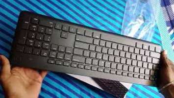 Dell wireless keyboard and mouse KM3322W Unboxing