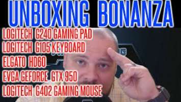 Unbox / Unboxing Elgato HD 60 | EVGA GTX 950 | Logitech G105 | Logitech G402 Mouse & G240 Pad