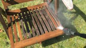 Bosch Easy Aquatak 120: Cleaning a deck chair