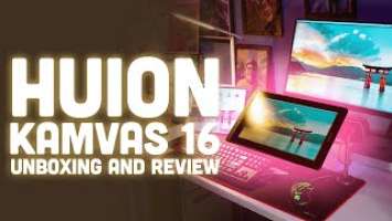 HUION KAMVAS 16 - UNBOXING AND REVIEW