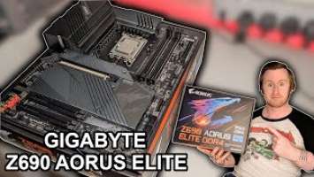 GIGABYTE Z690 AORUS Elite DDR4 Motherboard Unboxing & Breakdown