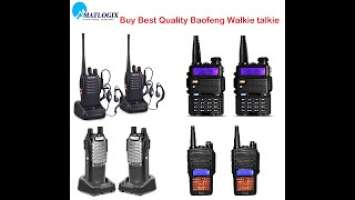 BEST Baofeng walkie talkie In India | BF888s | UV5r | Uv8d | UV9r plus| Unboxing | Review | Matlogix