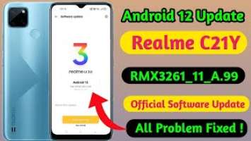 Realme C21Y January New Software Update//Realme C21Y New A.99 Software Update/Realme C21Y Android 12